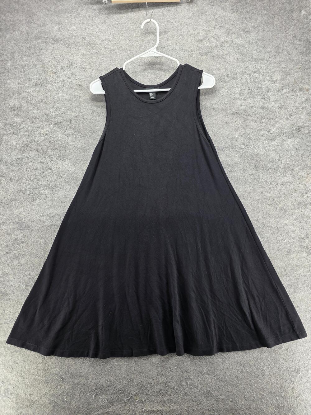Adrienne Vittadini Dress Womens S Black Trapeze & Swing Tank Jersey Short